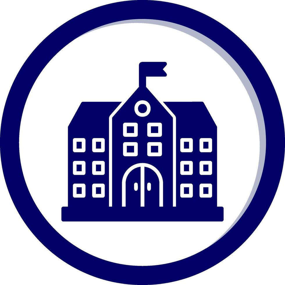 Universiteit gebouw vector icoon