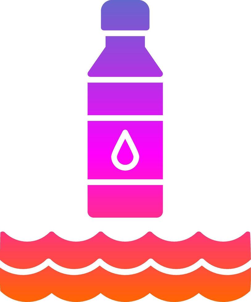 water glyph helling icoon vector