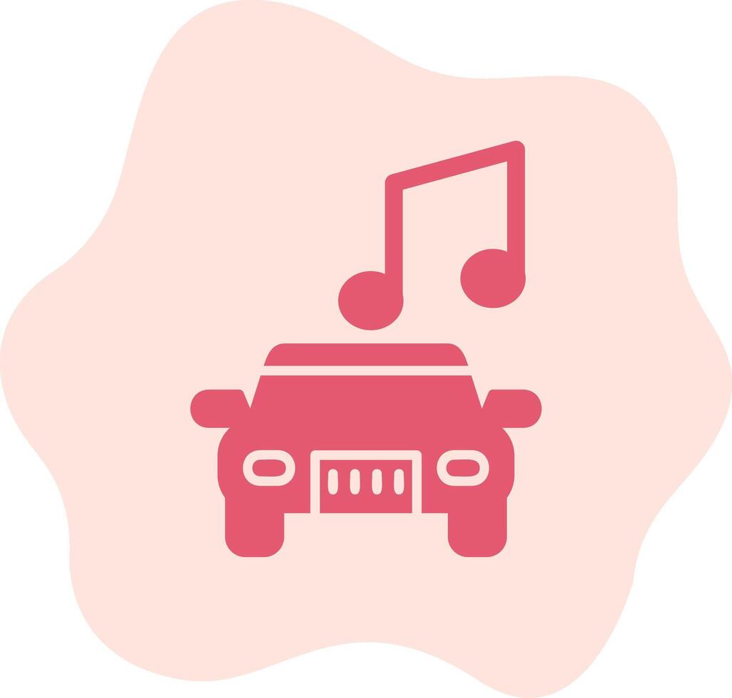 auto muziek- vector icoon