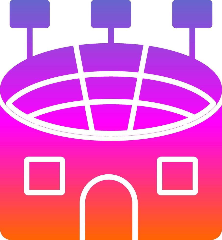 stadion glyph helling icoon vector