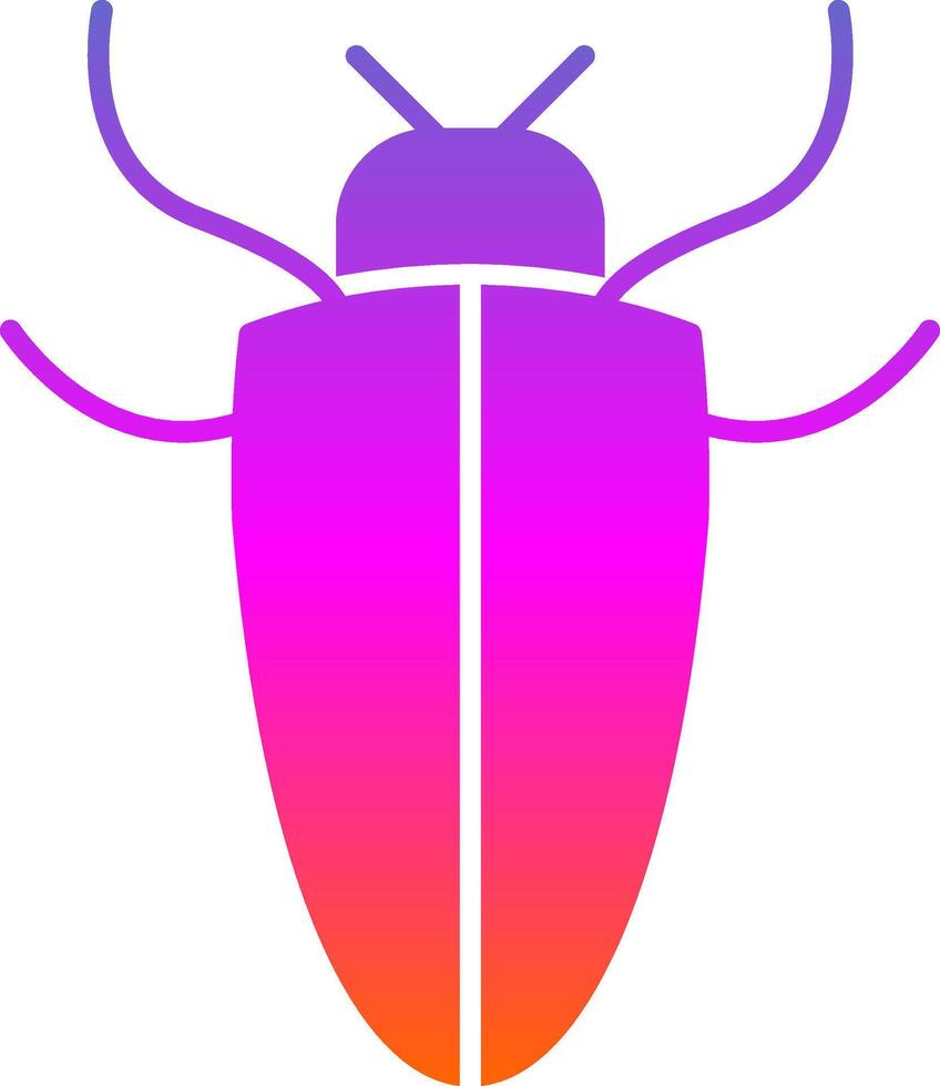 insect glyph helling icoon vector