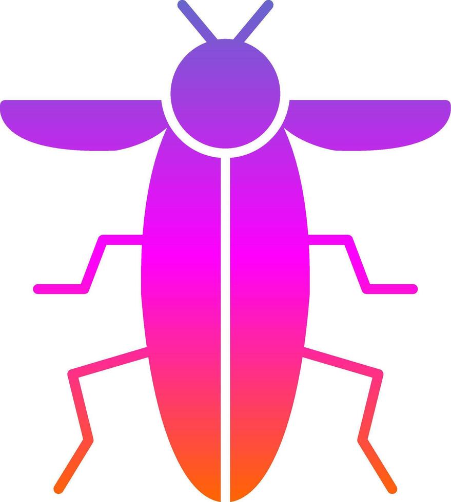 insect glyph helling icoon vector