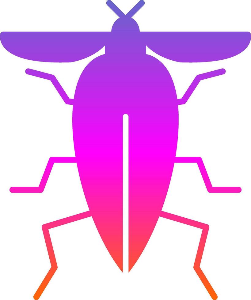 insect glyph helling icoon vector