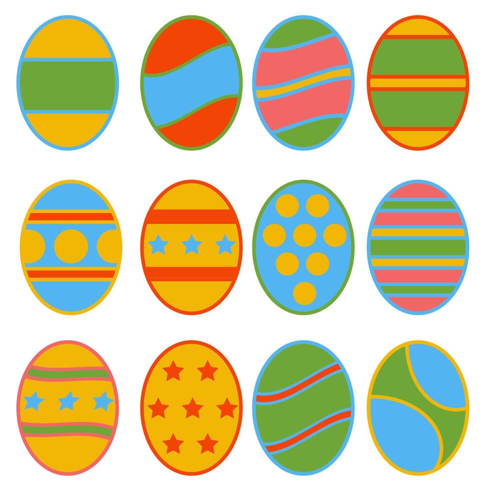 de Pasen ei multi kleur voor vakantie concept. vector