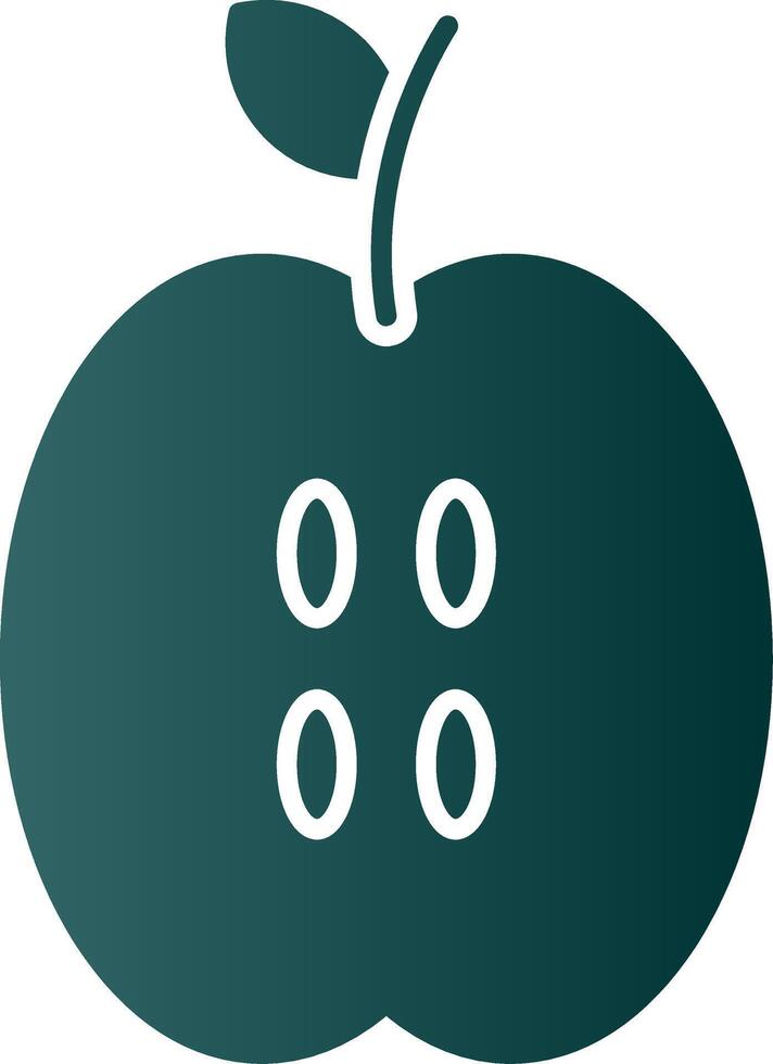 appel glyph helling icoon vector