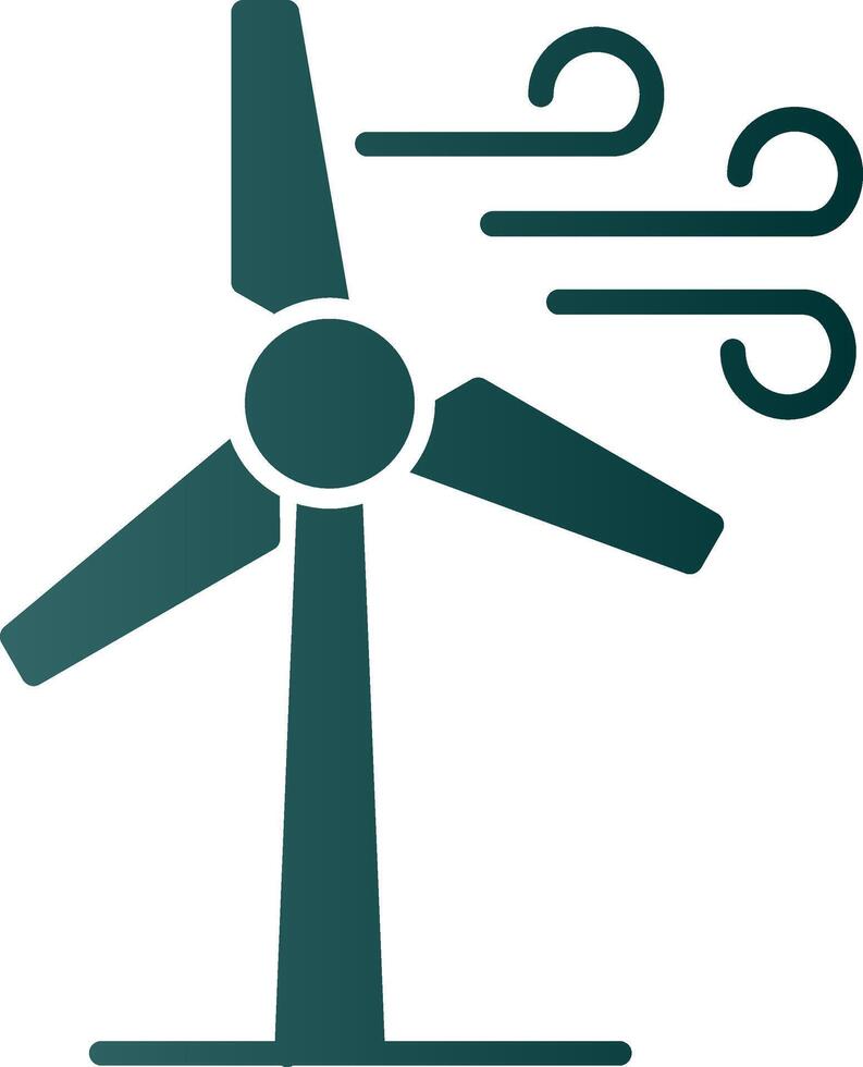 windmolens glyph helling icoon vector