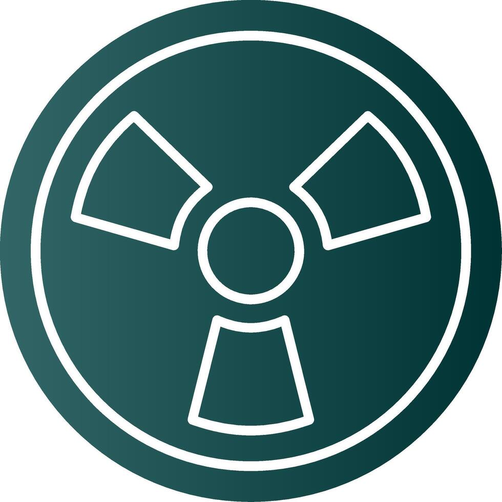 nucleair glyph helling icoon vector