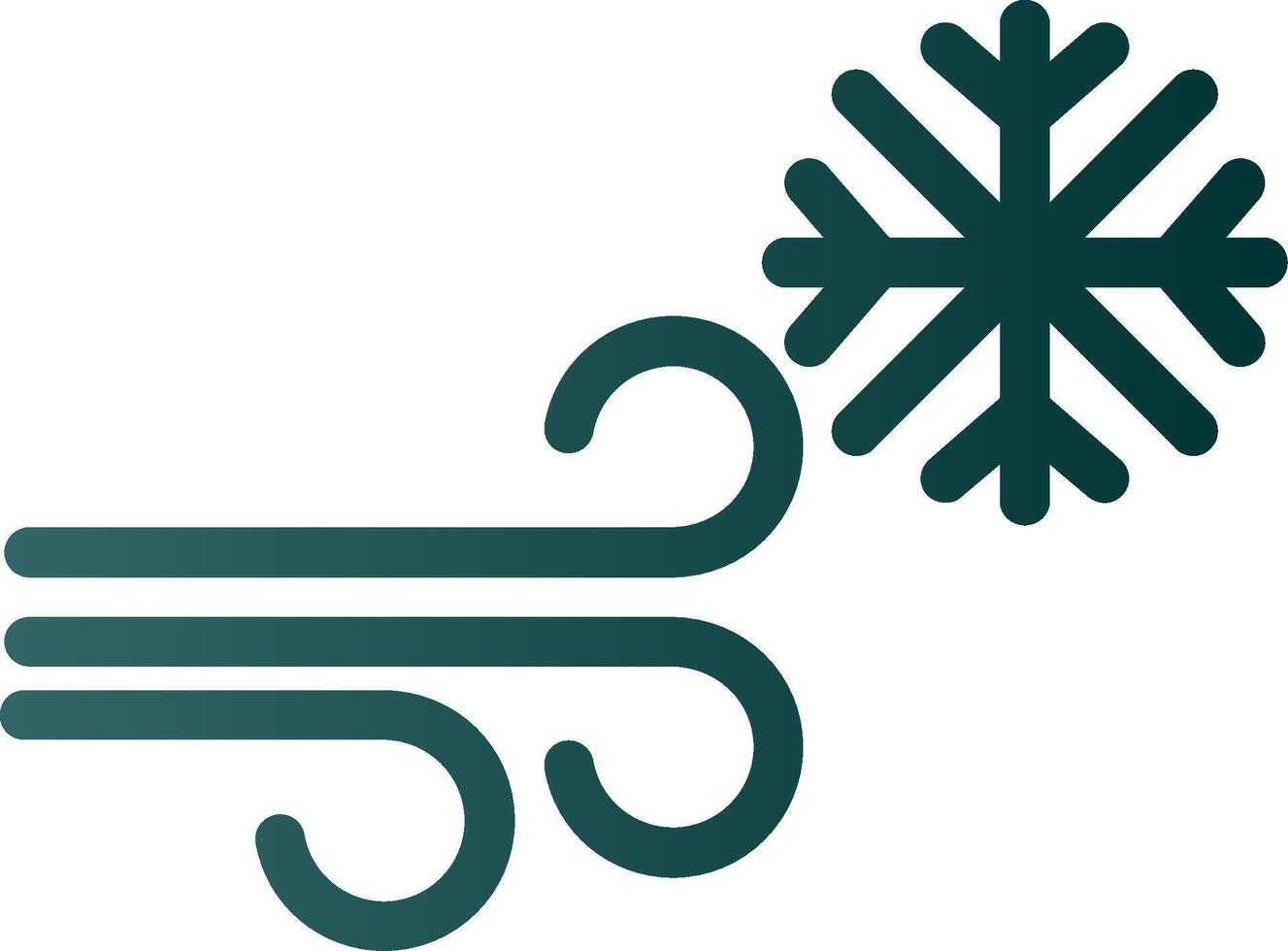 sneeuwstorm glyph helling icoon vector