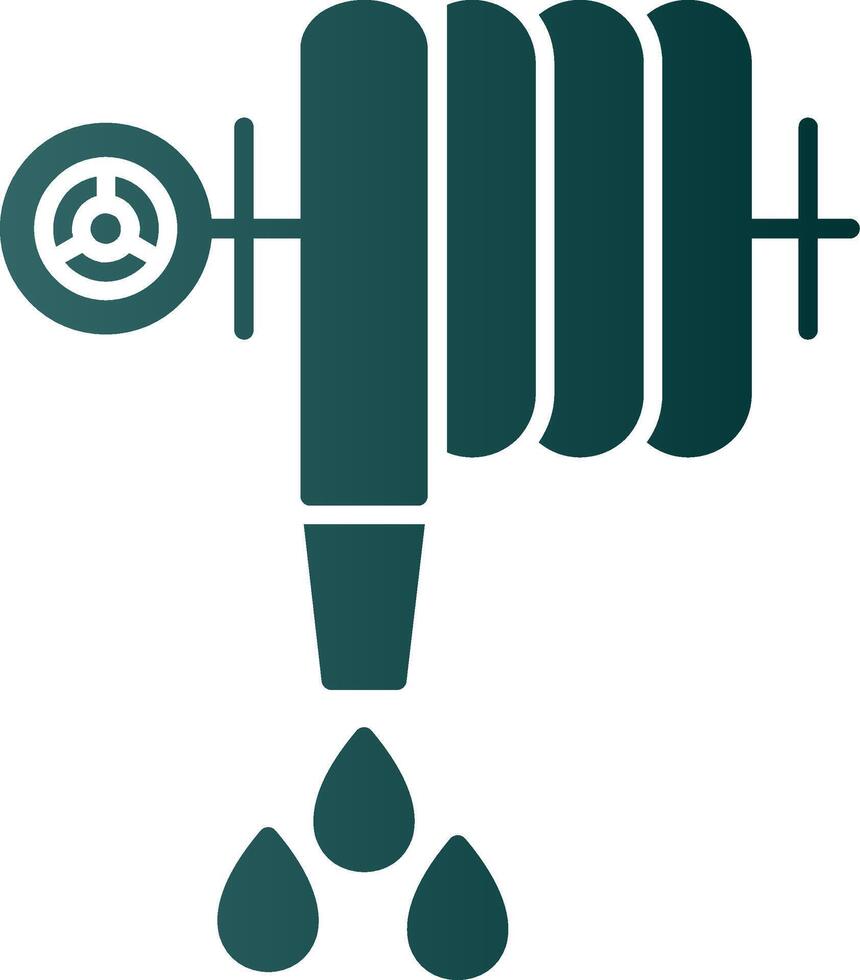 water slang glyph helling icoon vector