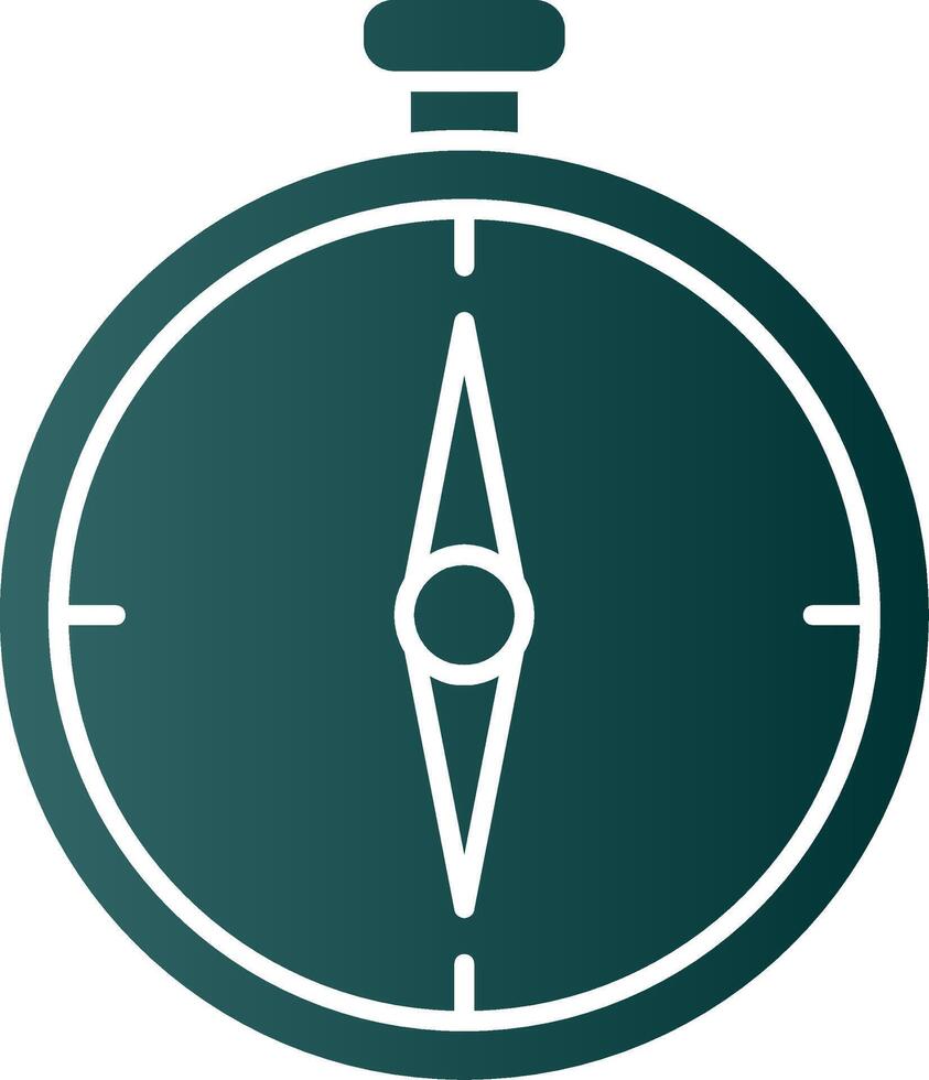 kompas glyph helling icoon vector
