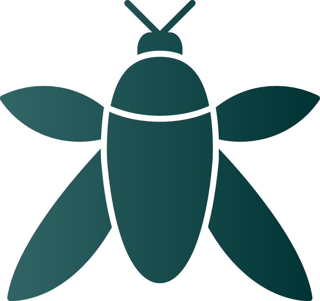 insect glyph helling icoon vector