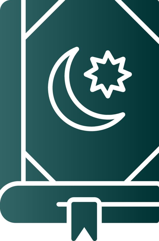 koran glyph helling icoon vector