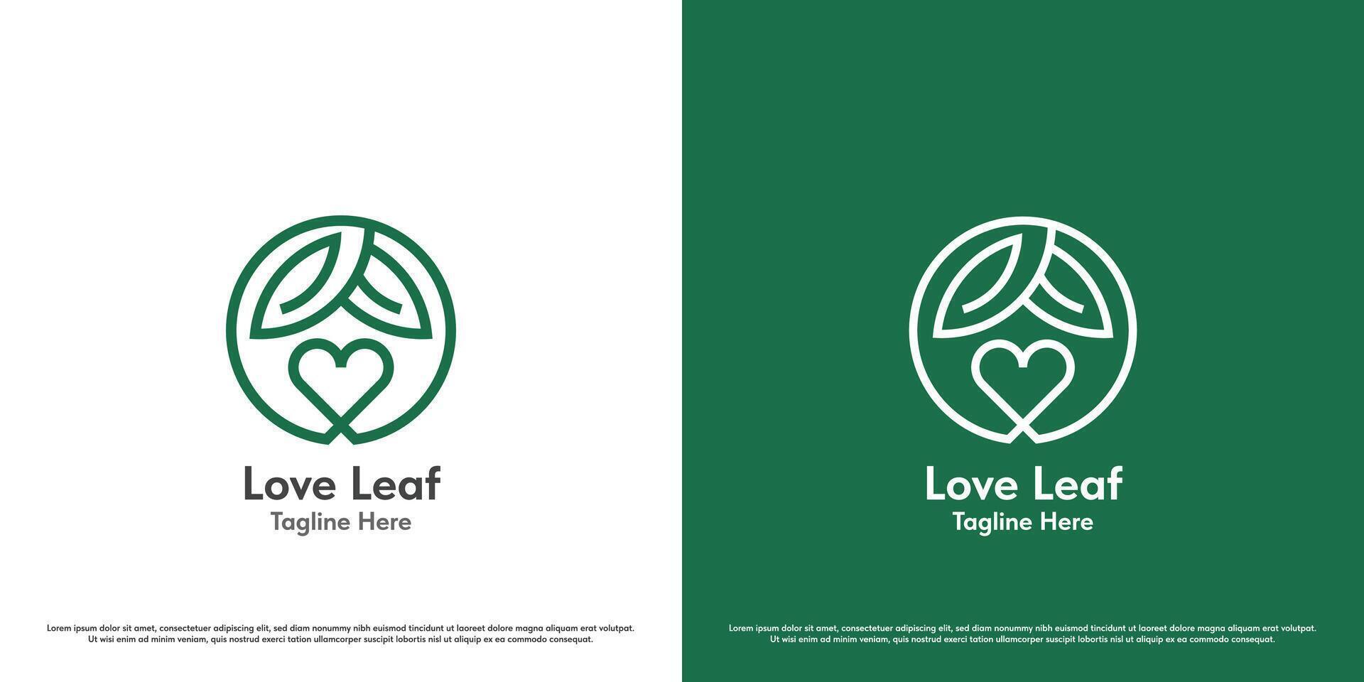 fabriek minnaar logo ontwerp illustratie. silhouetten van liefde hart vormen, bladeren, boom koffers, wortels, fabriek zaden, bio eco groente, natuurlijk tuin. gemakkelijk minimaal meetkundig minimalistische vers exotisch icoon. vector