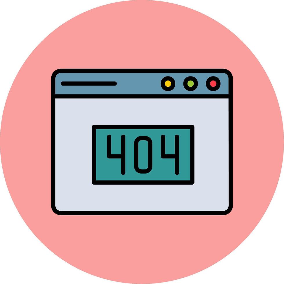 404-fout vectorpictogram vector