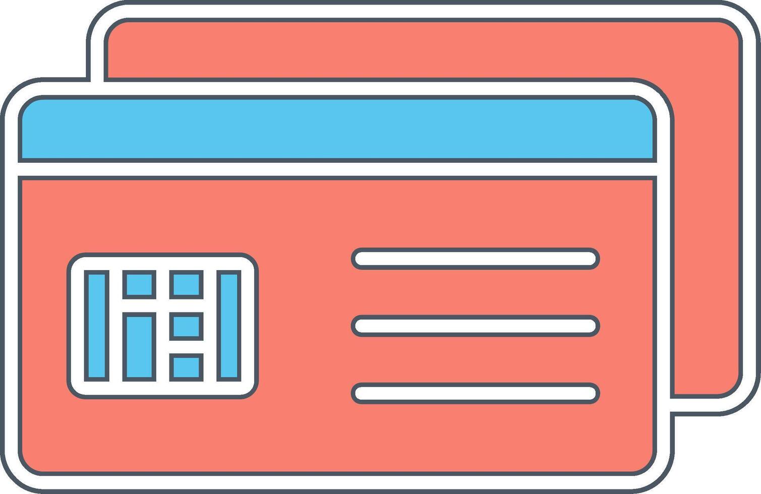 creditcard vector pictogram