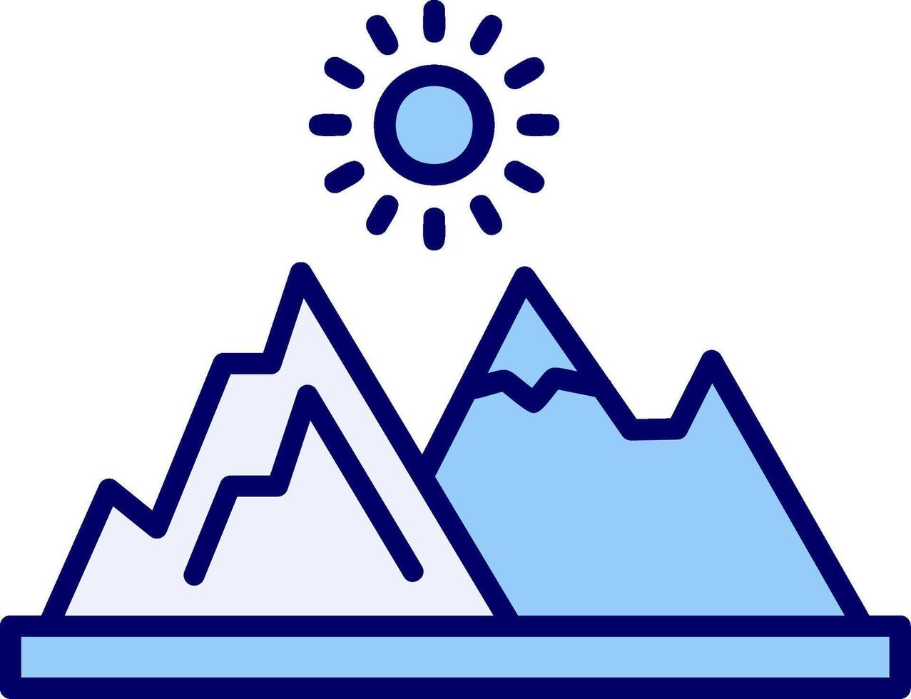 berg vector pictogram