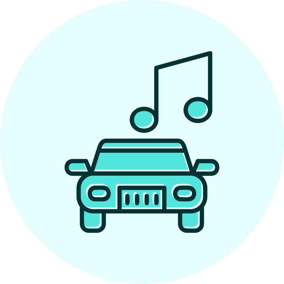 auto muziek- vector icoon