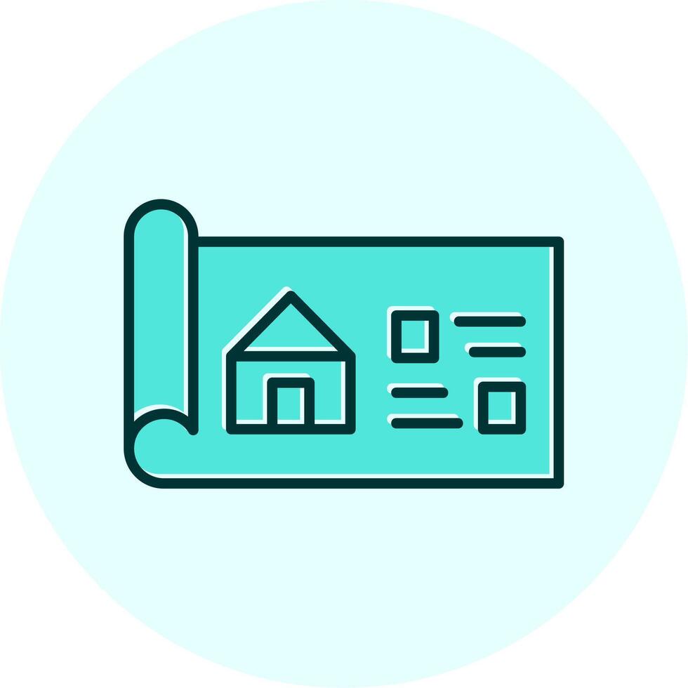 huis blauwdruk vector icoon