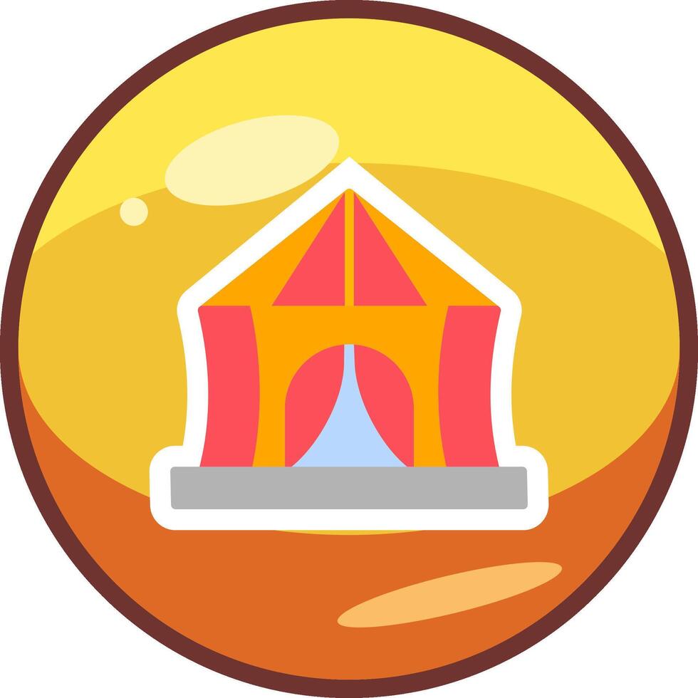 circus tent vector icoon