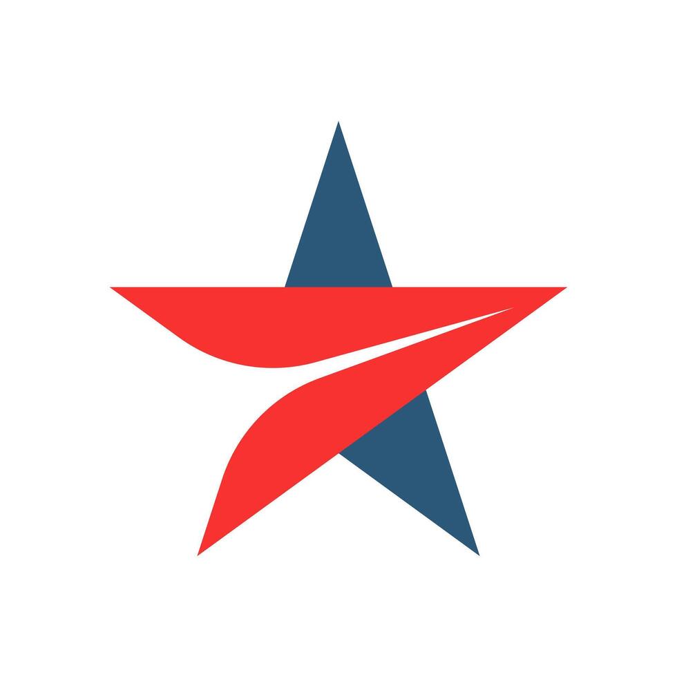 ster vlak logo ontwerp, vector illustratie modern monogram icoon