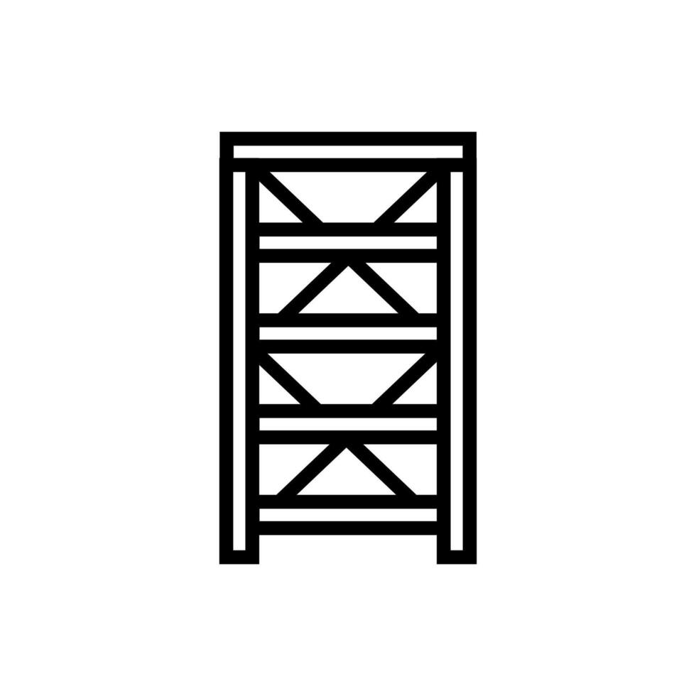 boekenkast pictogram vectorillustratie vector