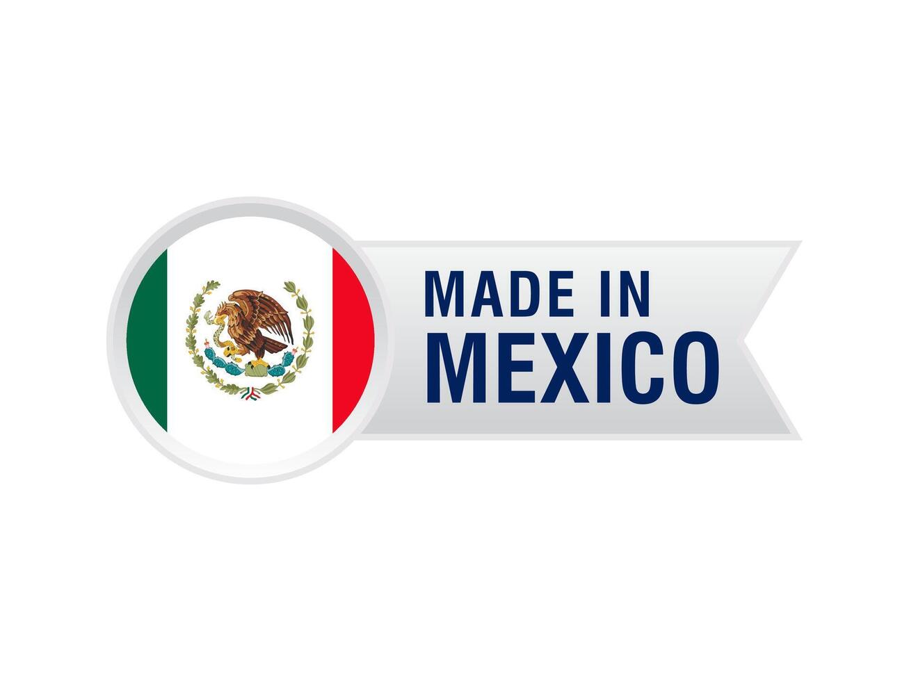 gemaakt in Mexico postzegel sticker etiket vector ontwerp