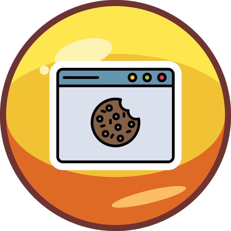 web koekjes vector icoon