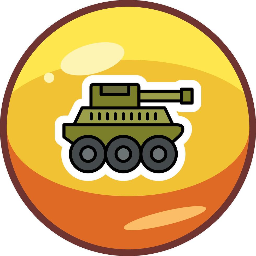 militaire tank vector icon