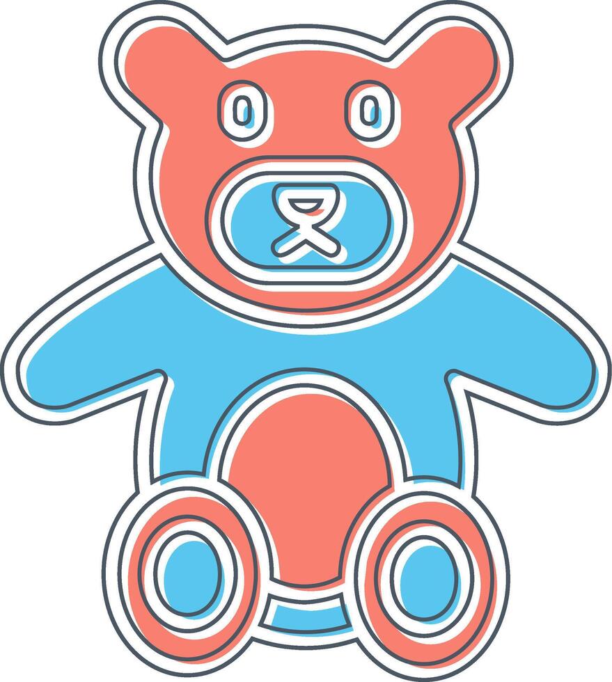 teddy beer vector icoon