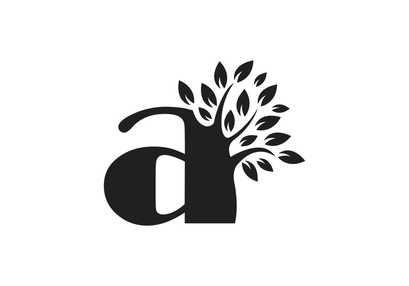 brief een en boom logo vector