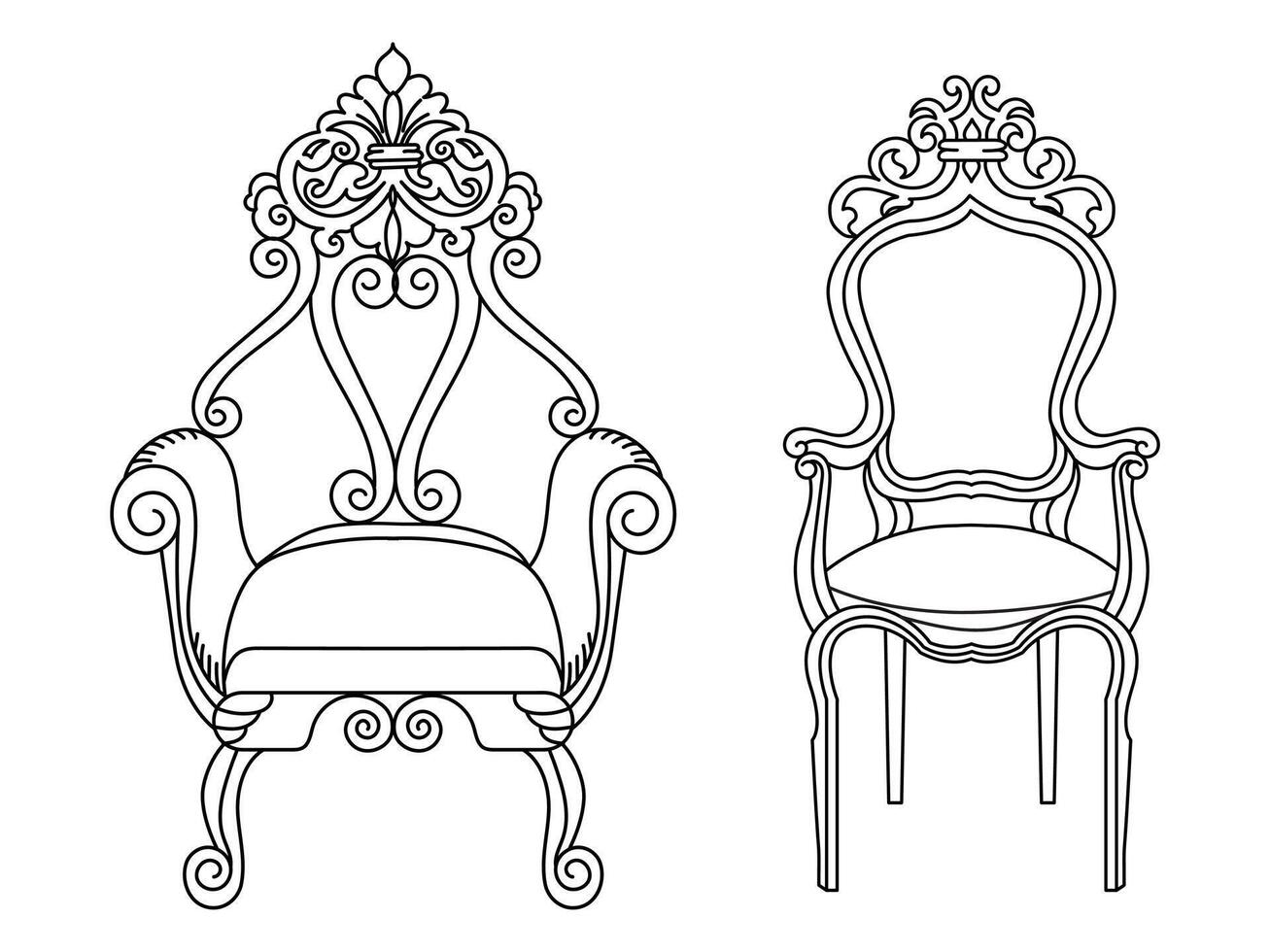 modern meubilair fauteuil huis, doorlopend lijn tekening uitvoerend kantoor stoel concept, sofa stoel vector illustratie