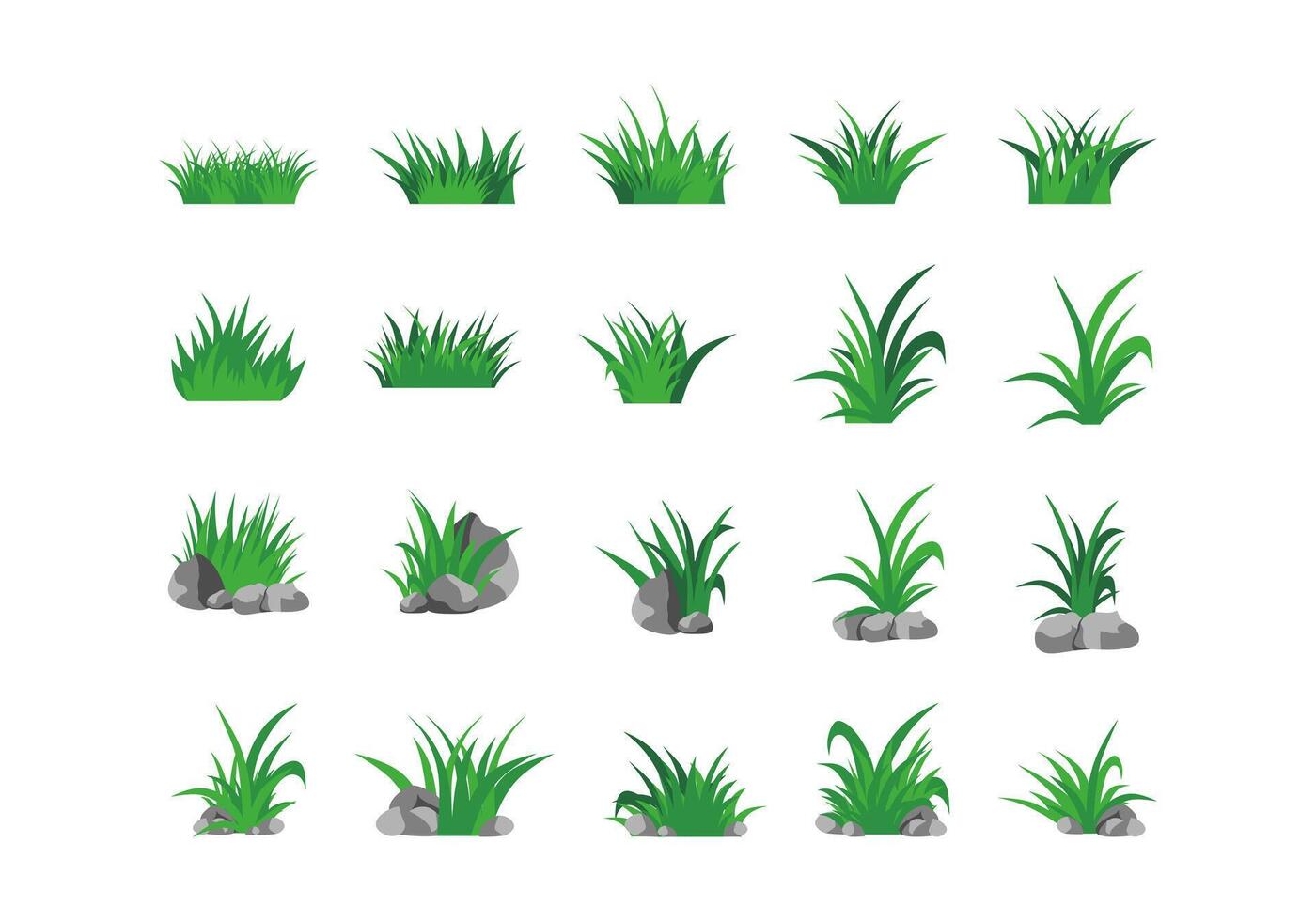 groen gras Afdeling illustratie reeks vector