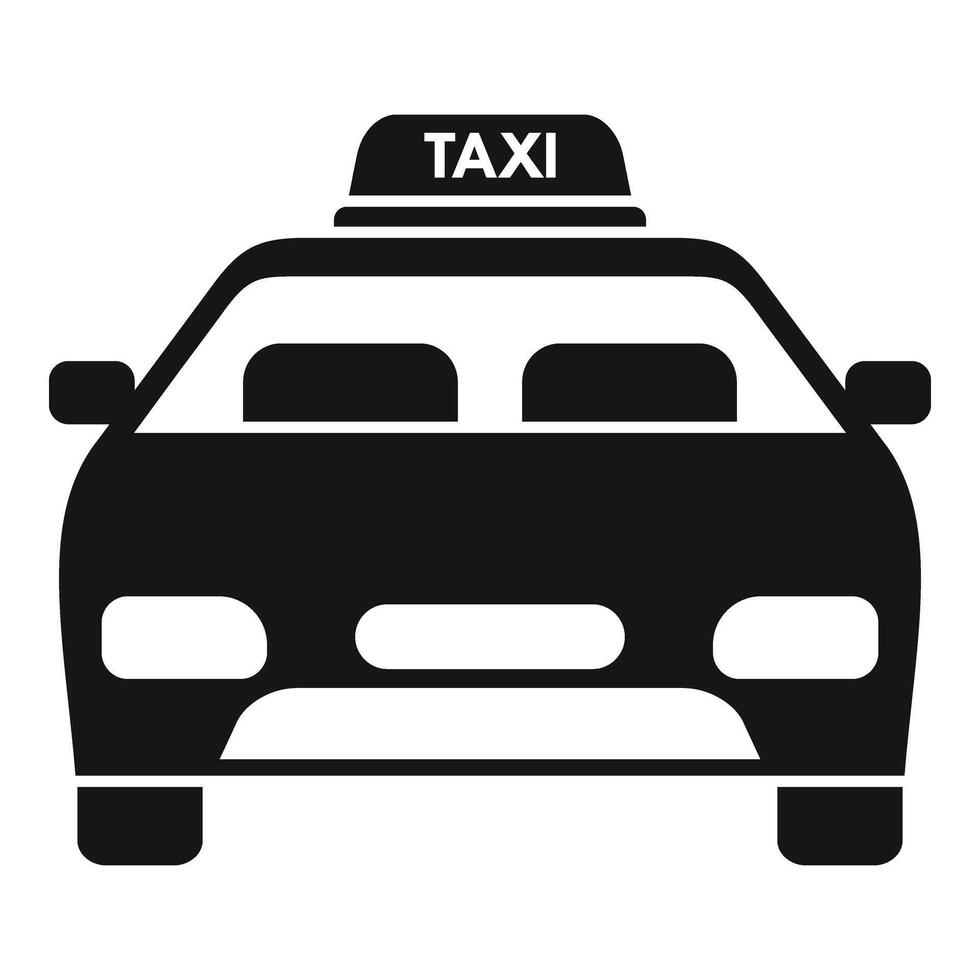 taxi auto reizen icoon gemakkelijk vector. luchthaven onderhoud beveiligen vector