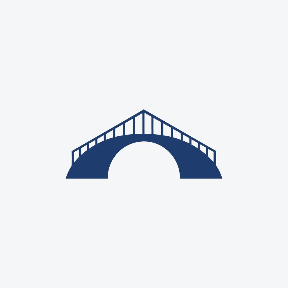 ai gegenereerd een krachtig en uniek brug bouwer logo ontwerp. vector