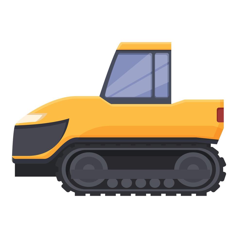 groot bulldozer icoon tekenfilm vector. trekker industrie vector