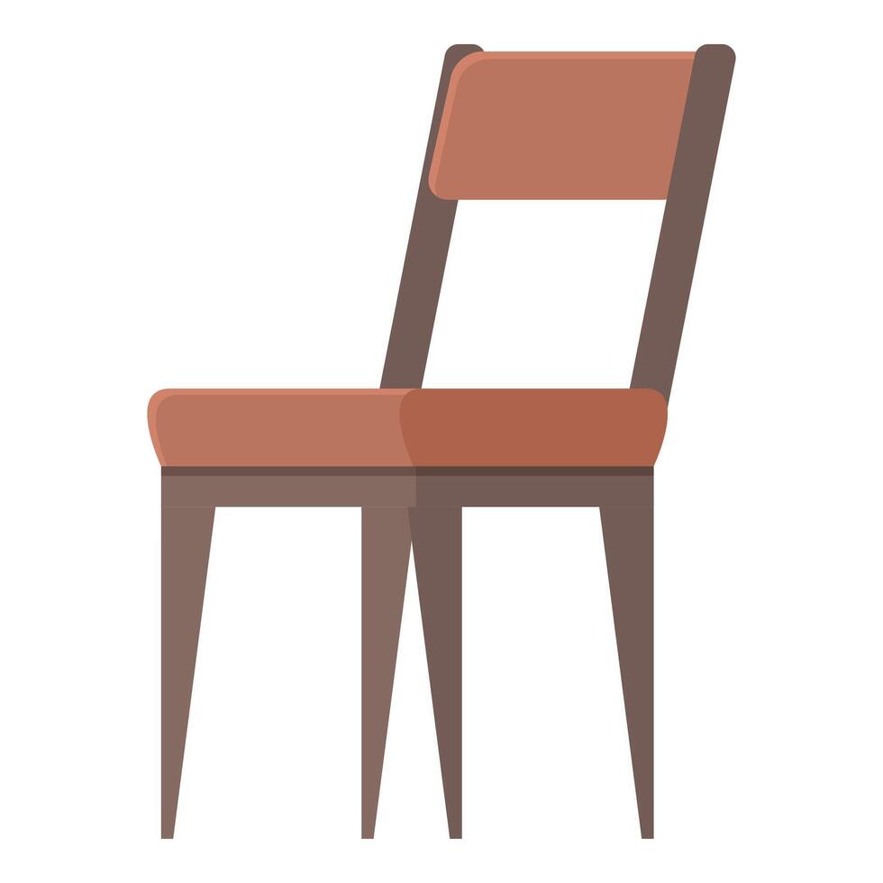 stoel zittend icoon tekenfilm vector. meubilair kantoor vector