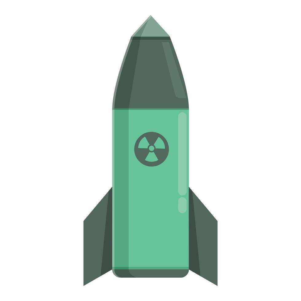 explosief nucleair bom icoon tekenfilm vector. Gevaar nuke vector