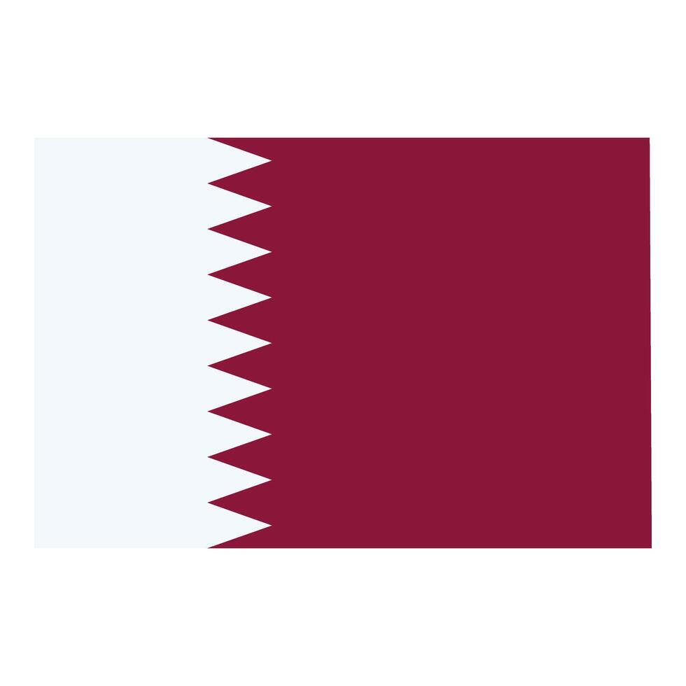 qatar land vlag icoon tekenfilm vector. patriottisch stad vector