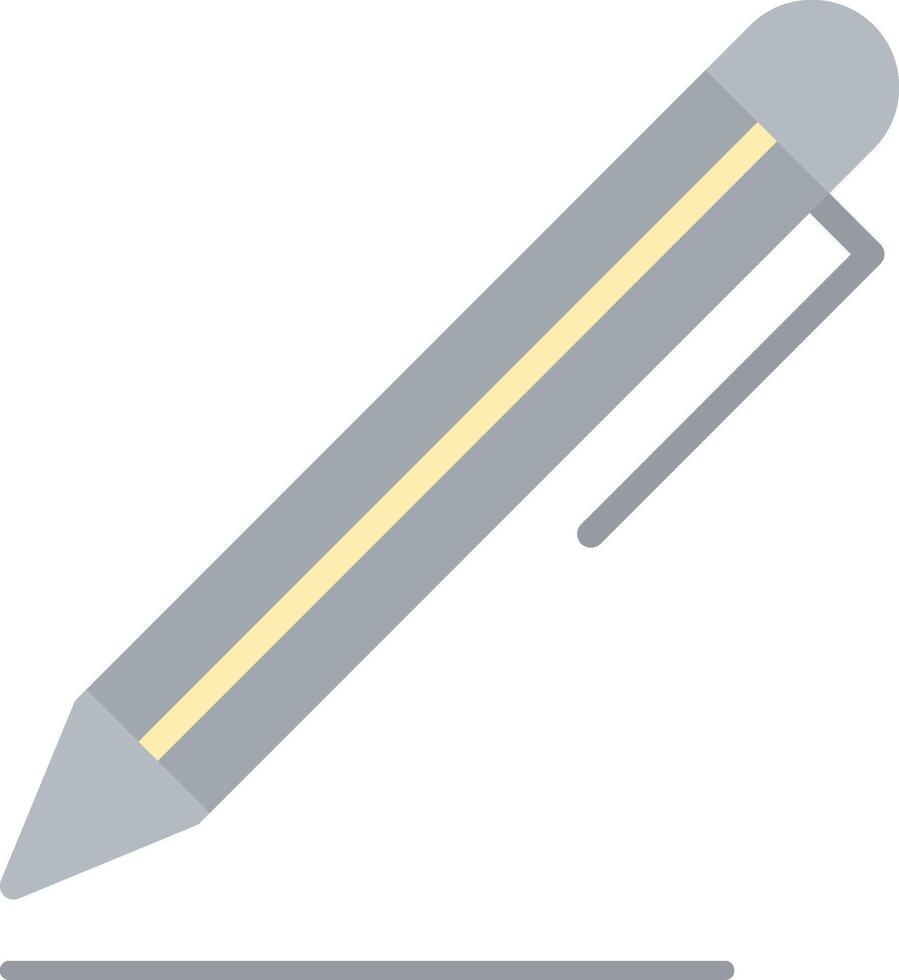 pen vlak licht icoon vector