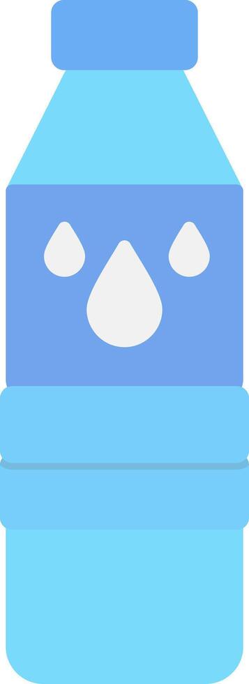 water fles vlak licht icoon vector