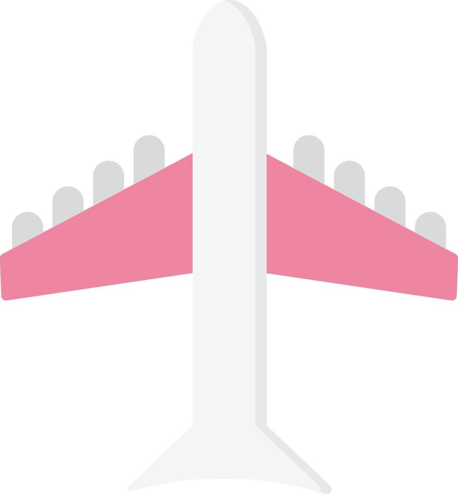 vliegtuig vlak licht icoon vector