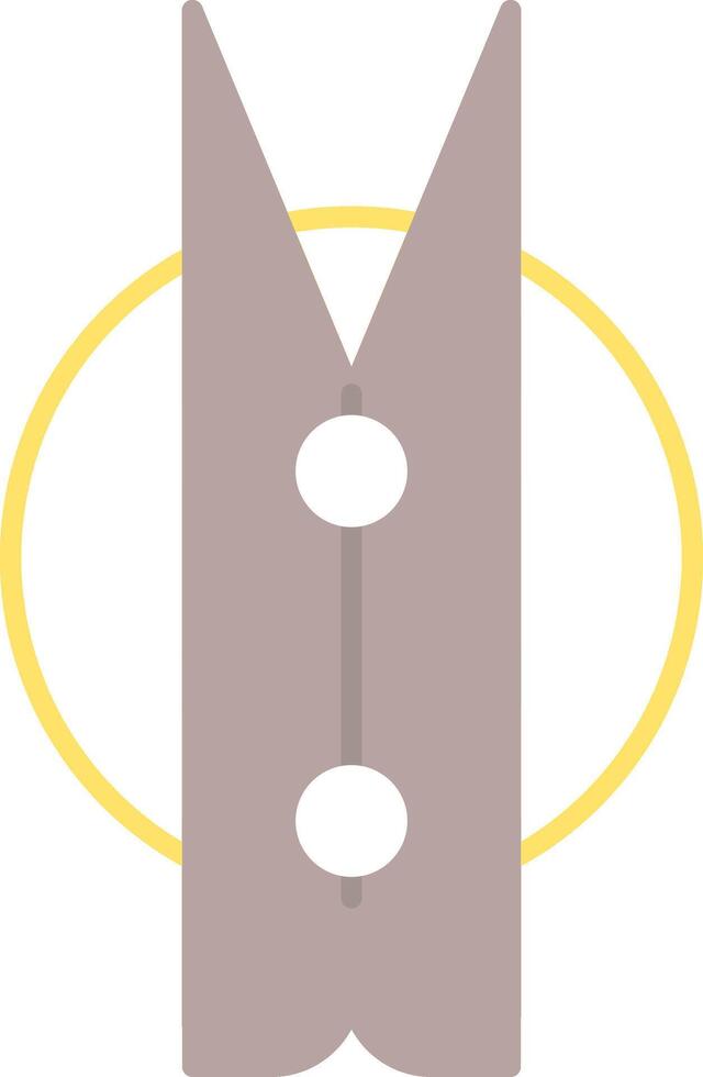 kleren pin vlak licht icoon vector