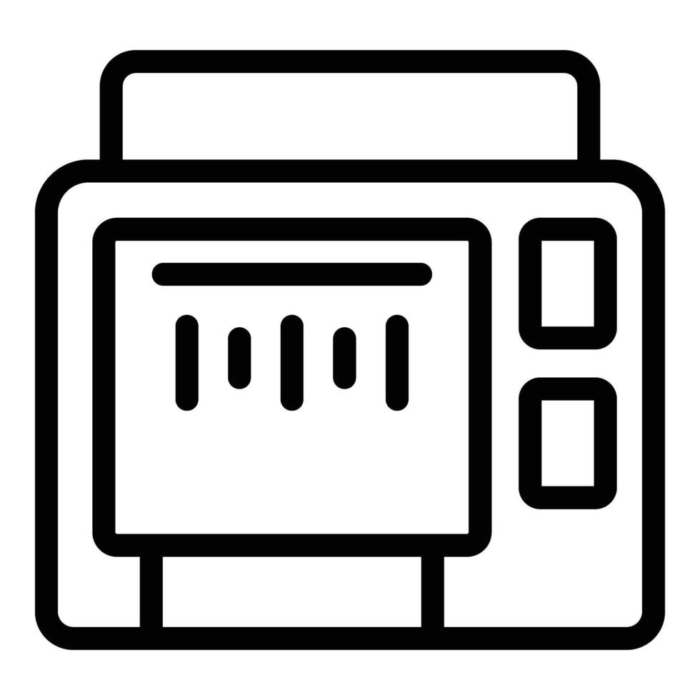 economisch detector icoon schets vector. bank contant geld vector