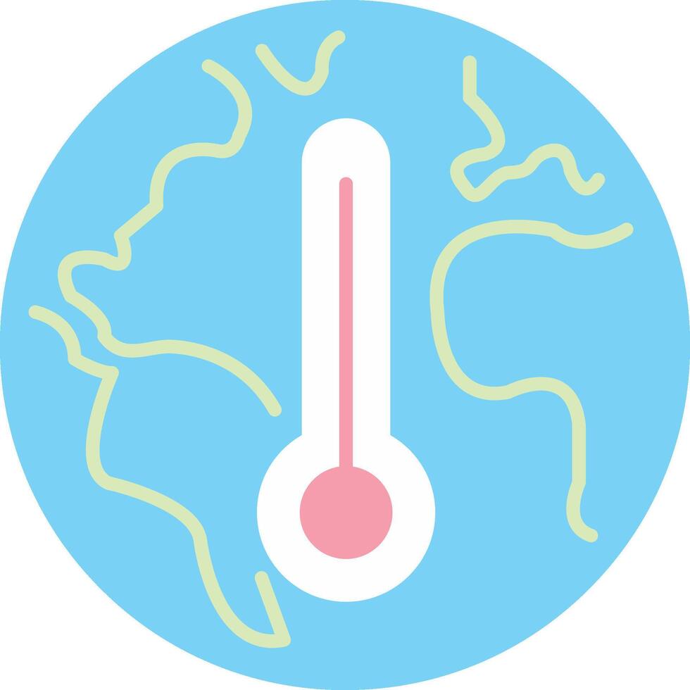 klimaat verandering vlak licht icoon vector