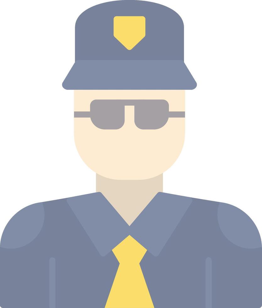 Politie vlak licht icoon vector