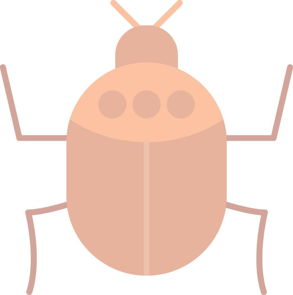 insect vlak licht icoon vector