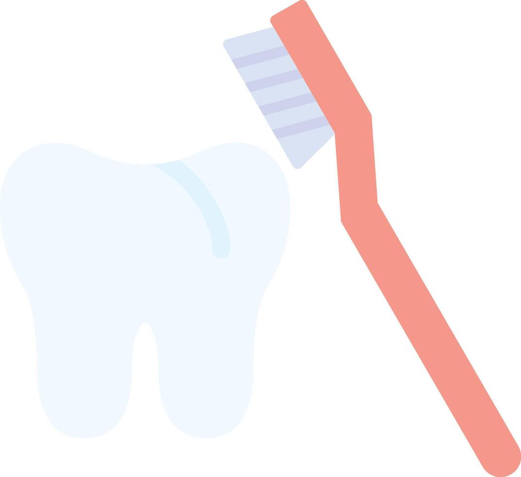 tandenborstel vlak licht icoon vector