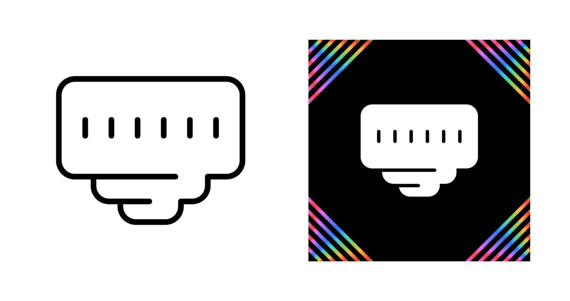 ethernetpoort vector pictogram