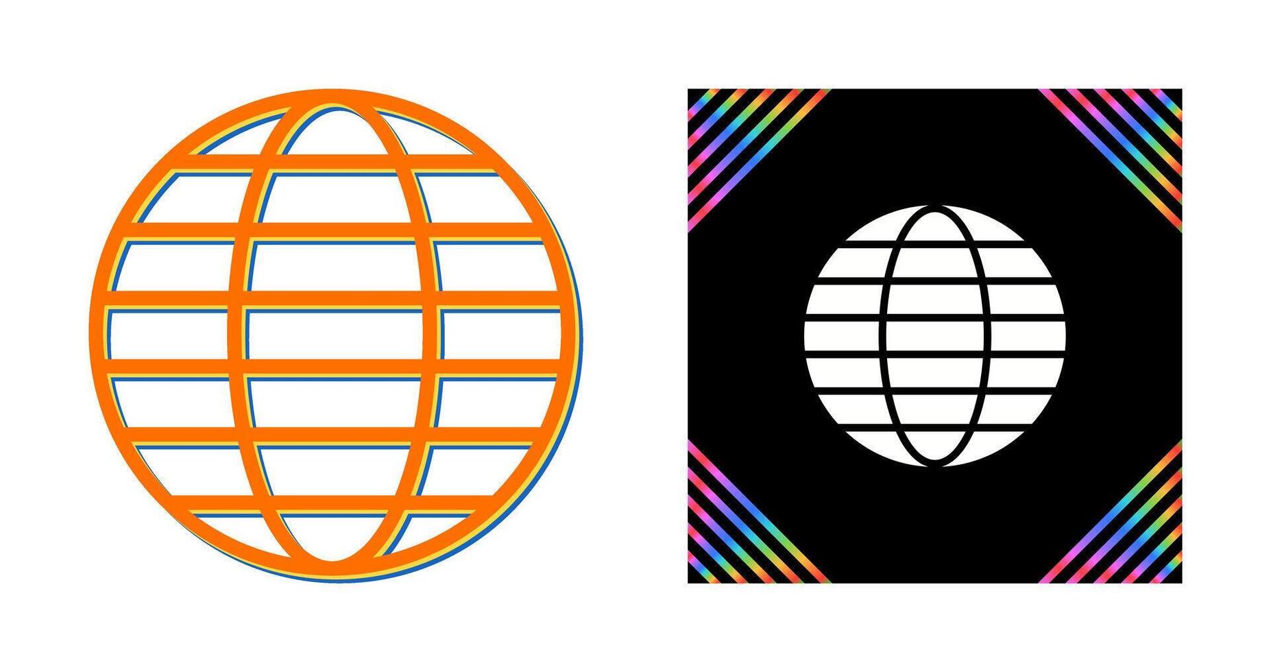 wereldbol vector pictogram