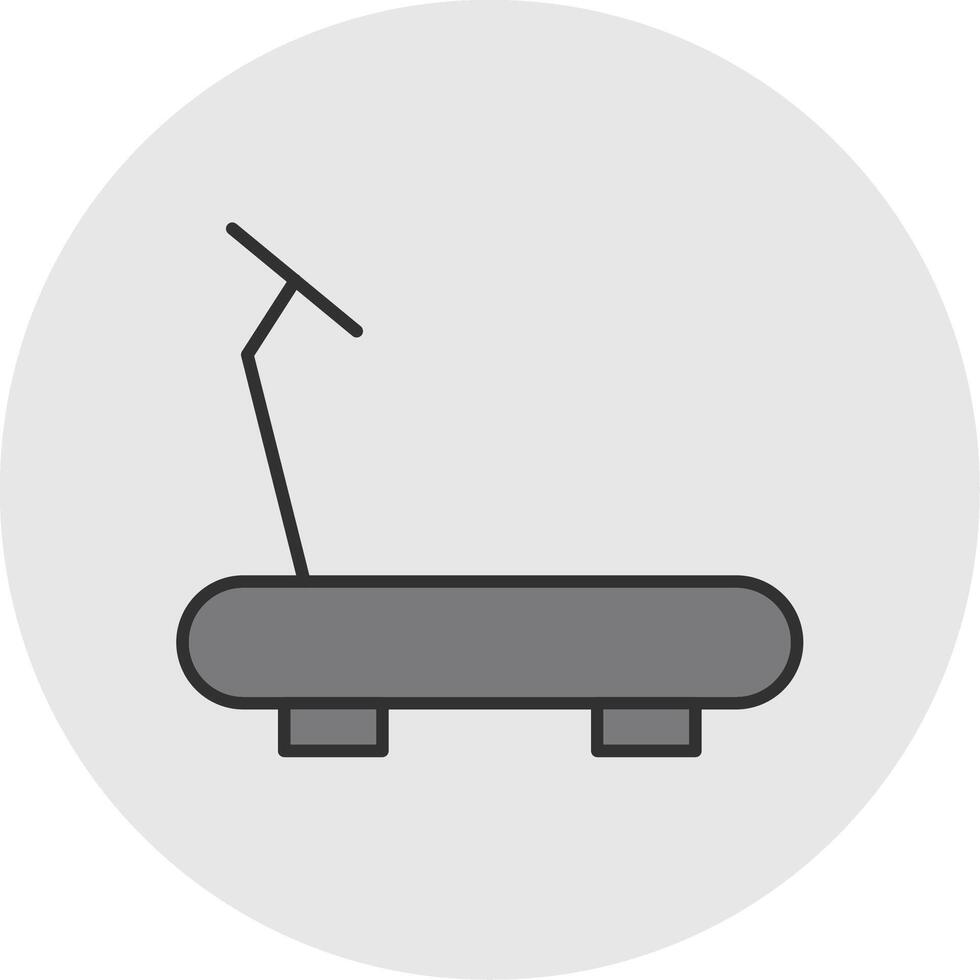 loopband lijn gevulde licht cirkel icoon vector